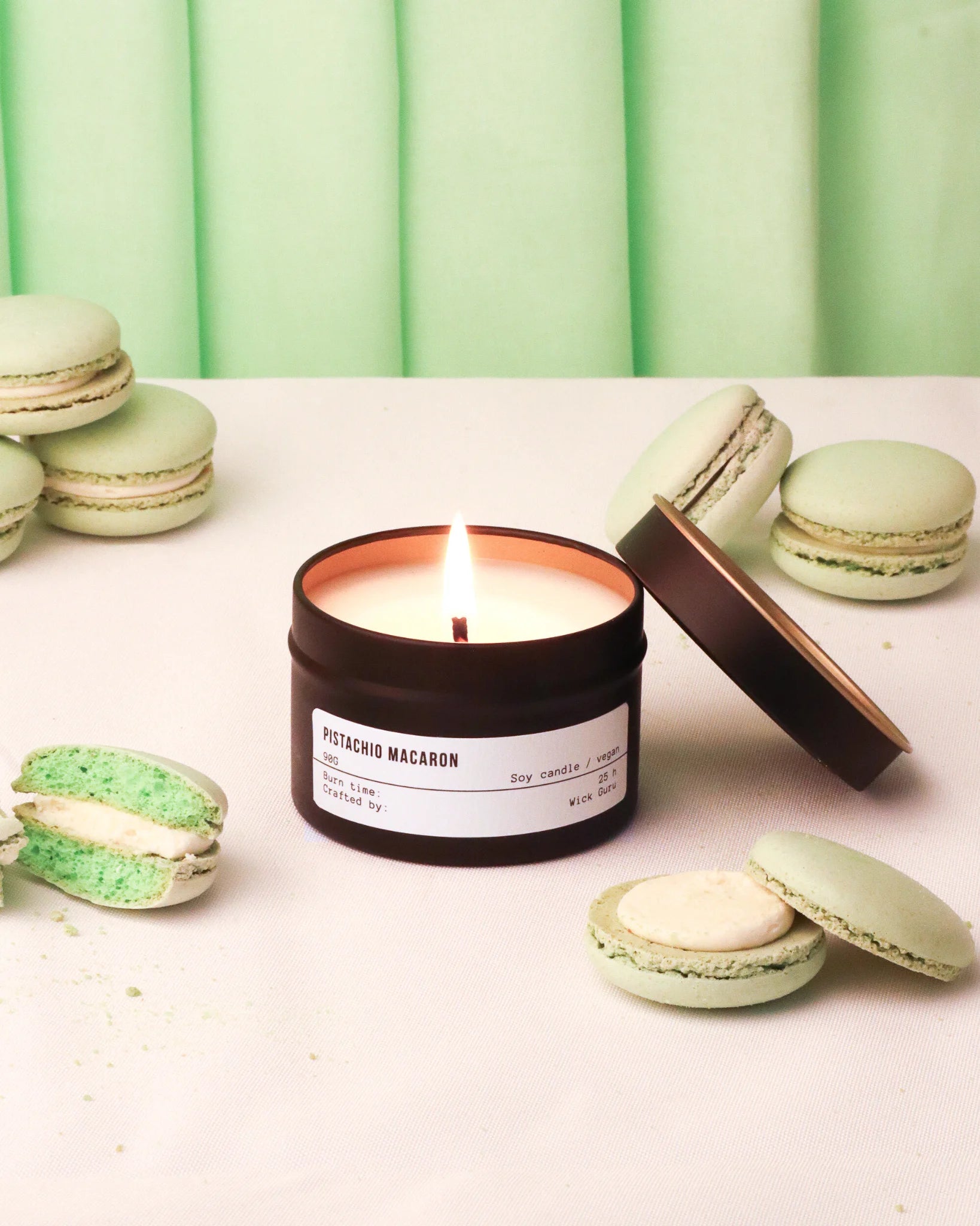 Pistachio Macaron Candle