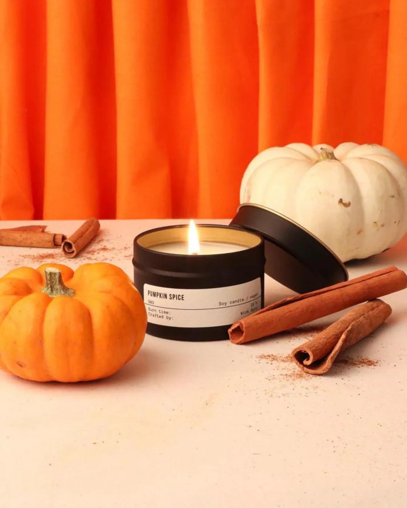 Pumkin Spice tin candle